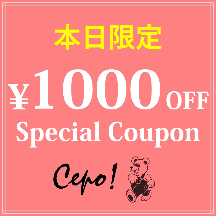 cepo�i�Z�|�j�̃V���b�v�j���[�X�u�y1000�~OFF���zCepo�I�{������ ���ʃN�[�|�����v