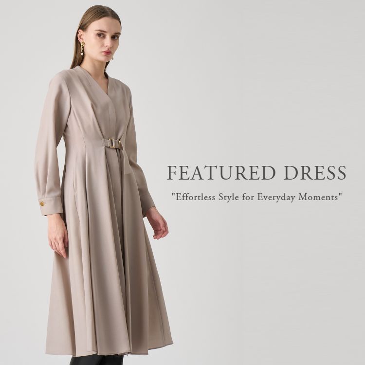 セットアップ対応商品】ツイーディージャガードキーホールネック