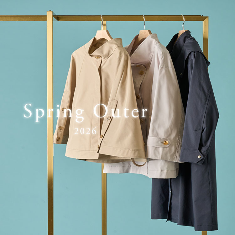 ANAYI�i�A�i�C�j�̃V���b�v�j���[�X�u�yANAYI�zSpring Outer�b�N���[���ɁA���Ȃ₩�ɁB�t���X�V����A�E�^�[�B �v