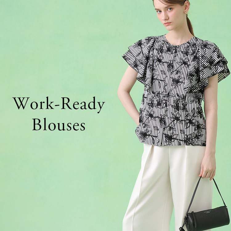 ANAYI�i�A�i�C�j�̃V���b�v�j���[�X�u�yANAYI�zWork-Ready Blouses�b�I���ɂ��f����A���f���u���E�X�v