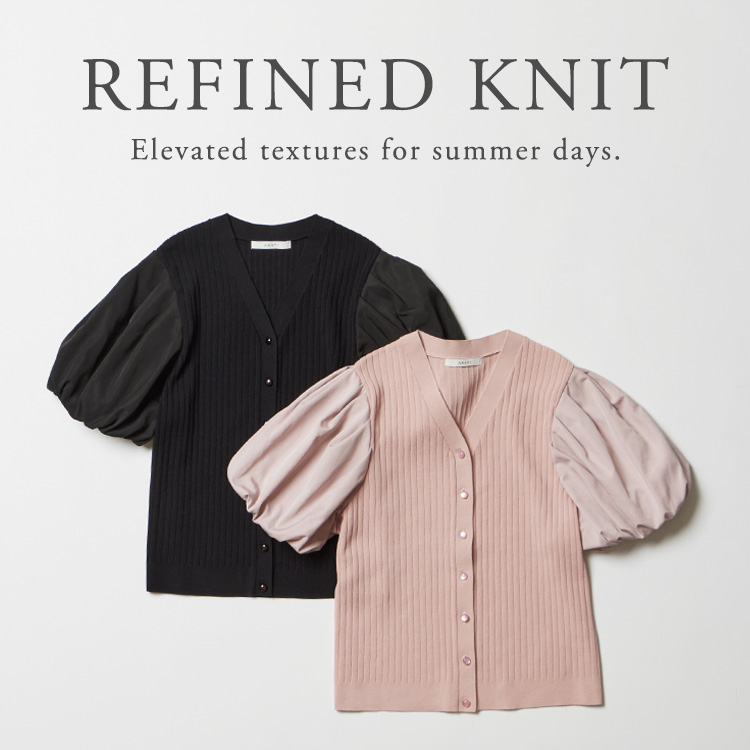 ANAYI�i�A�i�C�j�̃V���b�v�j���[�X�u�yANAYI�zREFINED KNIT | �G�߂̕ς��ڂɗ����A���������j�b�g�v