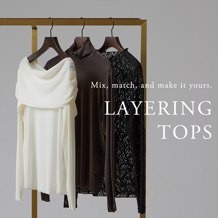 ANAYI�i�A�i�C�j�̃V���b�v�j���[�X�u�yANAYI�zLAYERING TOPS �b ���̋C����������A���C���[�h�X�^�C���v