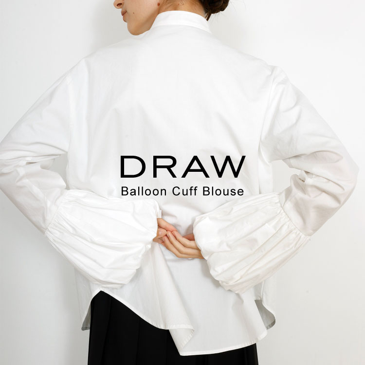 TAKA-Qi^JL[j̃Vbvj[Xuballoon cuff blouse v