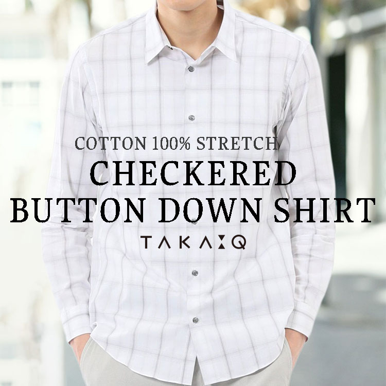 TAKA-Q�i�^�J�L���[�j�̃V���b�v�j���[�X�u�y��100% �X�g���b�`�z�^�J�L���[ �`�F�b�N �{�^���_�E�������V���c�v