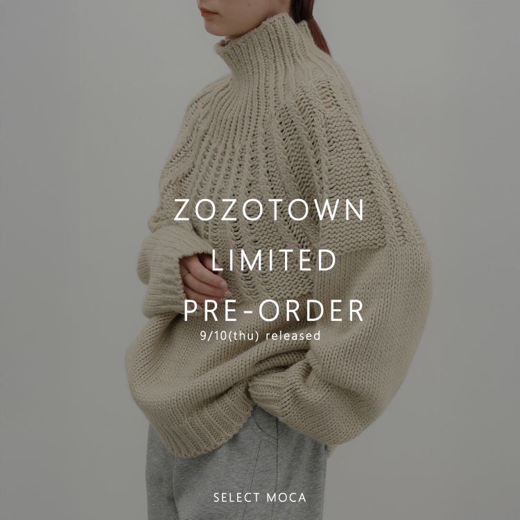 select MOCA�i�Z���N�g���J�j�̃V���b�v�j���[�X�u�yselect MOCA�zZOZOTOWN����! �j�b�g��s�̔����\��A�C�e���v
