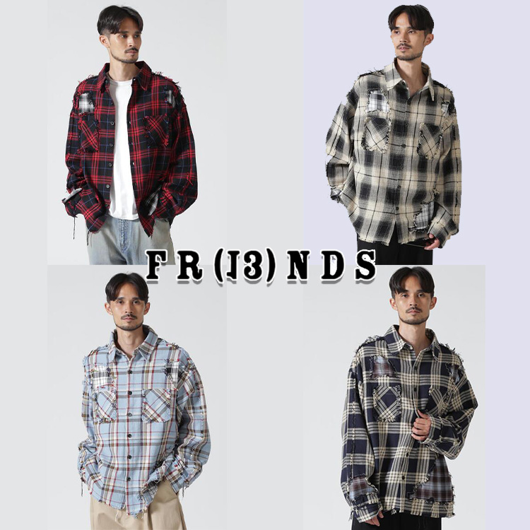 ROYAL FLASH�i���C���� �t���b�V���j�̃V���b�v�j���[�X�u�yFR(13)NDS/�t�����Y�zDAMAGE LAYER SHIRT�v