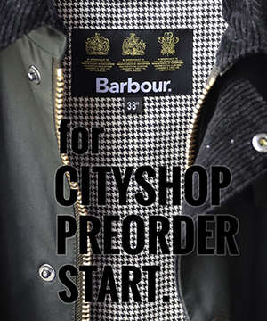 をプラス Barbour - BARBOUR for CITYSHOP BURGHLEY CITYSHOP完売の