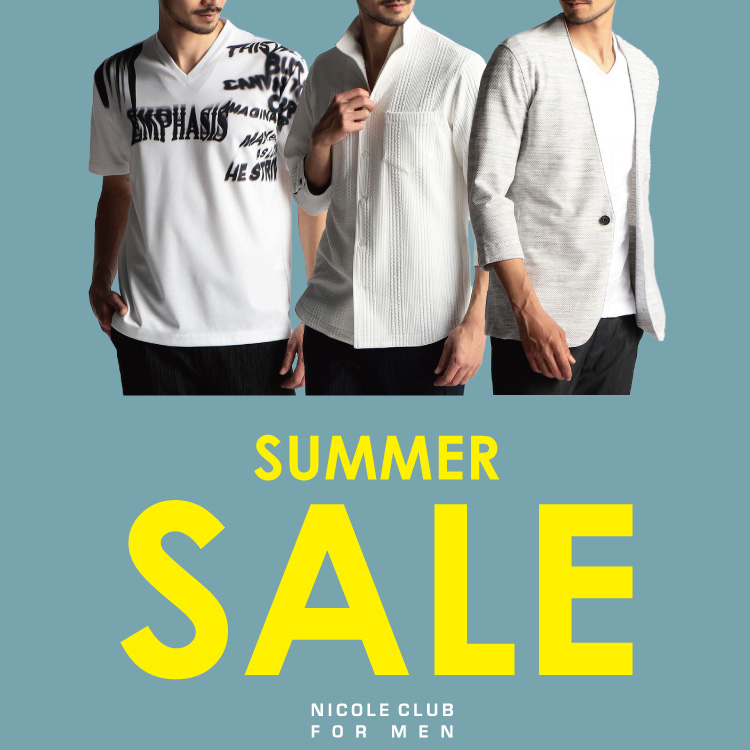 NICOLE｜ニコルのトピックス「NICOLE CLUB FOR MEN SUMMER SALE