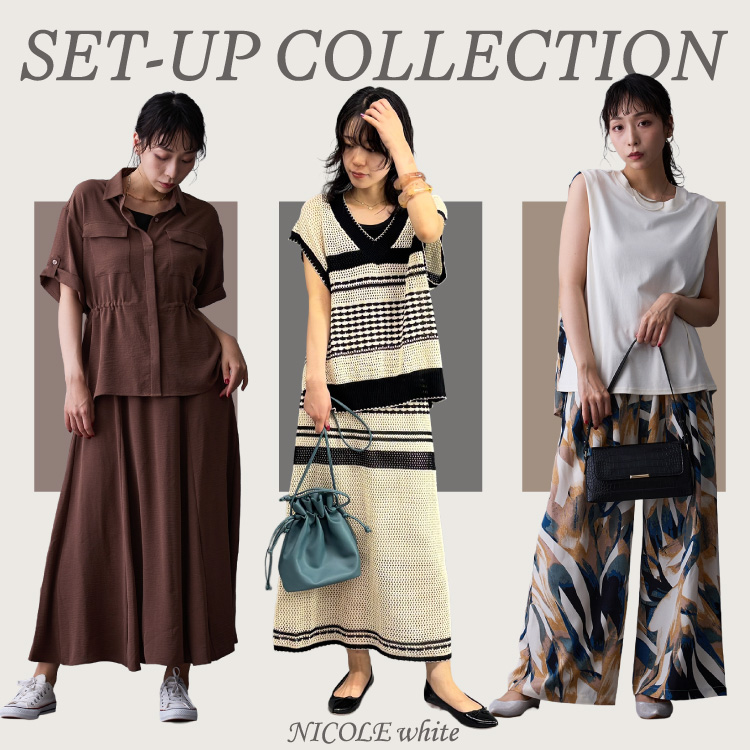 NICOLEijRj̃Vbvj[XuNICOLE white SET-UPv