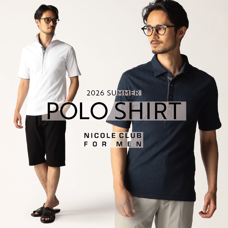 NICOLE�i�j�R���j�̃V���b�v�j���[�X�u�yNICOLE CLUB FOR MEN�z2026 SUMMER POLO SHIRT�v