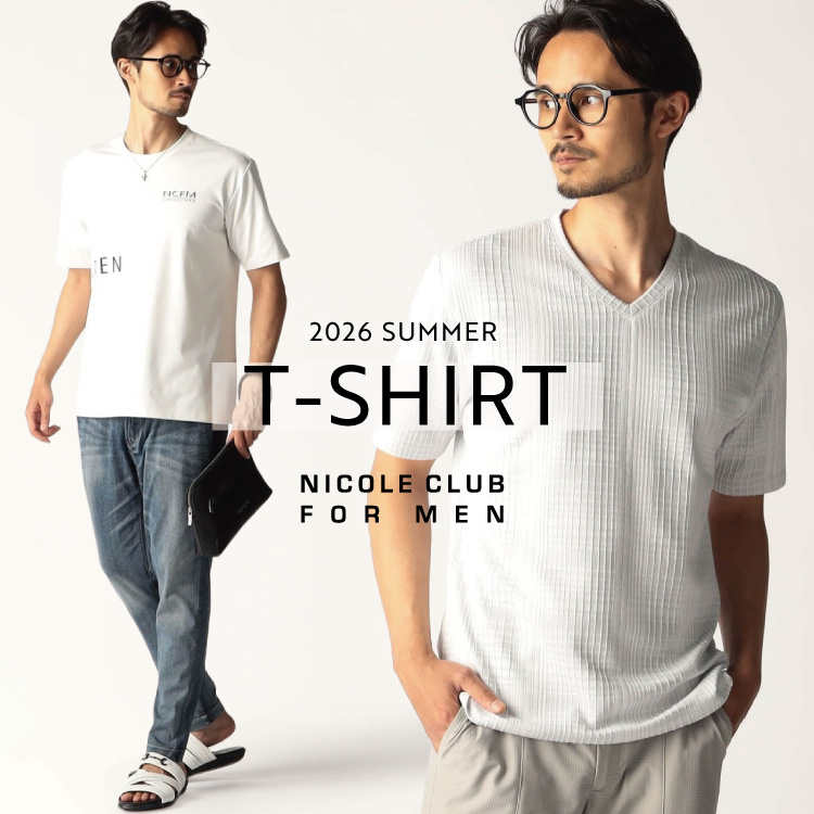 NICOLE�i�j�R���j�̃V���b�v�j���[�X�u�yNICOLE CLUB FOR MEN�z2026 SUMMER T-SHIRT�v