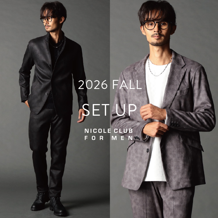 NICOLE�i�j�R���j�̃V���b�v�j���[�X�u�yNICOLE CLUB FOR MEN�z2026 FALL SET UP�v