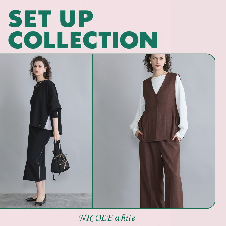 NICOLE�i�j�R���j�̃V���b�v�j���[�X�u�yNICOLE white�zSETUP_COLLECTION�v