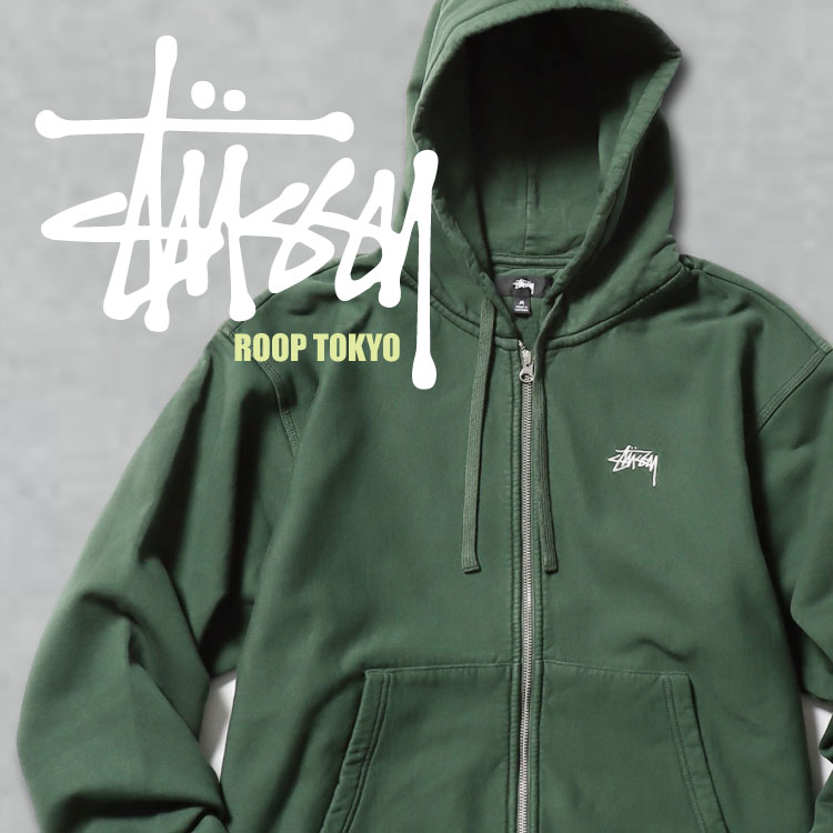 メタルジッ】 STUSSY - 【新品】STUSSY STOCK ロゴ ZIP フーディー