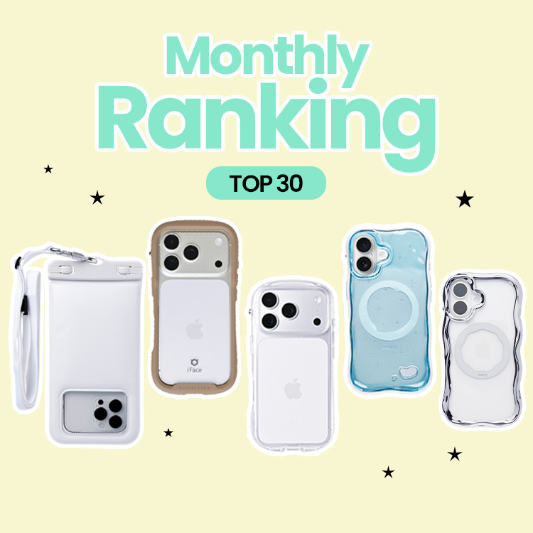 Hamee�i�n�~�B�j�̃V���b�v�j���[�X�u�yiFace�zMONTHLY RANKIG TOP30�I�y�X�}�z�P�[�X�z�v