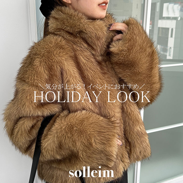 IENA MKTstudio フェイクファー ブルゾン ショート丈 ブラウン M