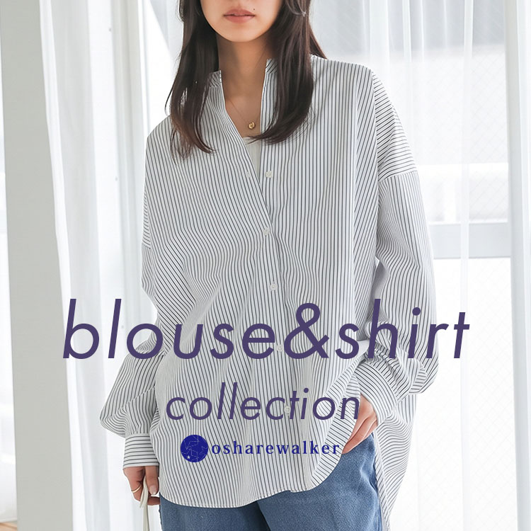 osharewalker�i�I�V�����E�H�[�J�[�j�̃V���b�v�j���[�X�u�H�̐����g�b�v�X�y SHIRT��BLOUSE �z�v