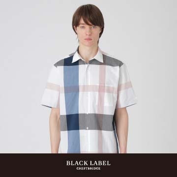 クレストブリッジチェックサッカーシャツ（シャツ/ブラウス）｜BLACK 