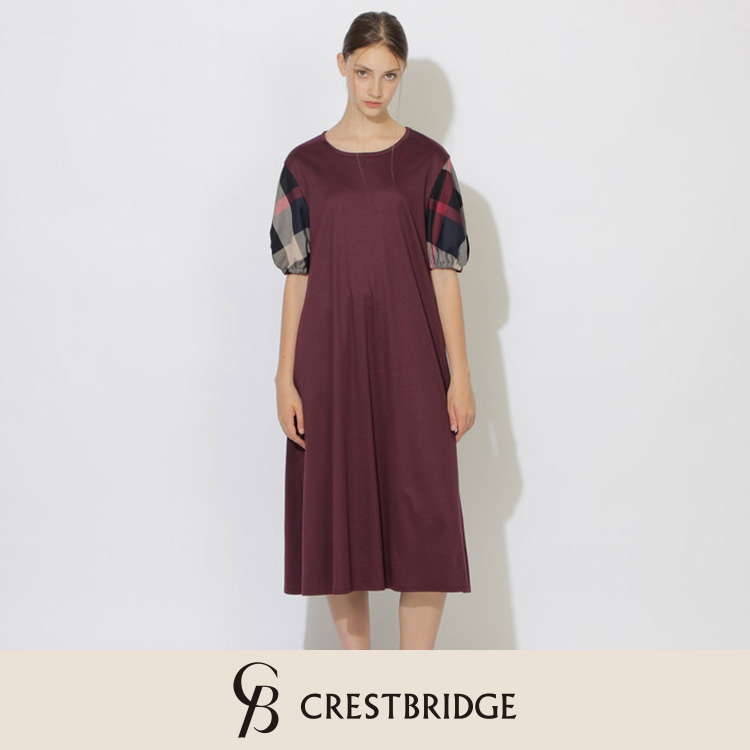 本日終了⭐️BLUE LABEL CRESTBRIDGE チェック　ワンピース BLUE LABEL CRESTBRIDGE（ブルーレーベルクレストブリッジ）の