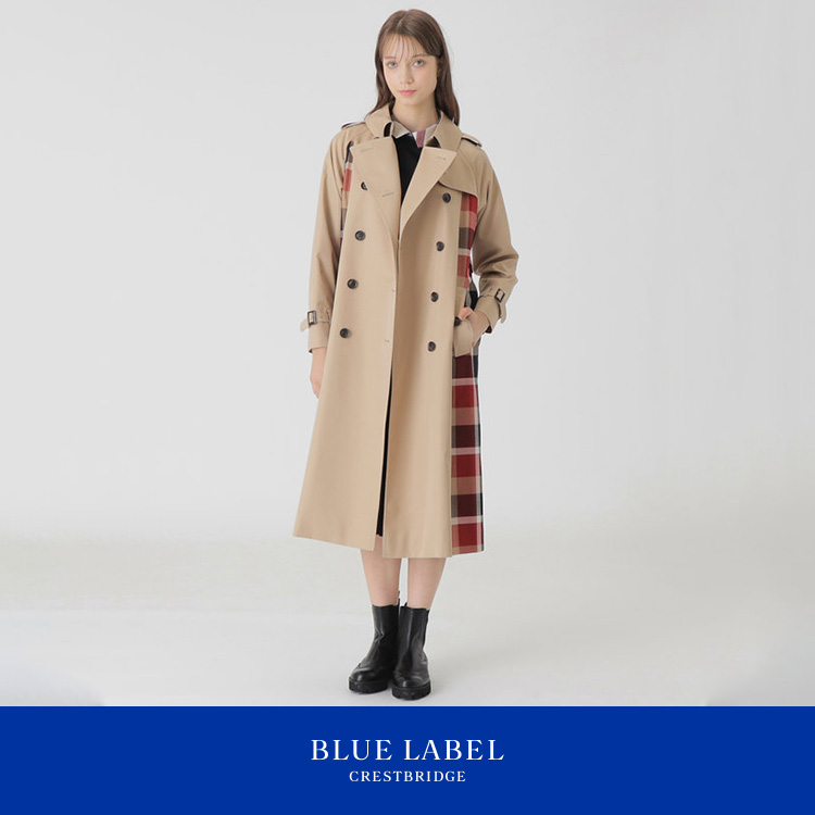 ブルーレーベルクレストブリッジ SIZE 38 (S) 長袖ニット BLUE LABEL CRESTBRIDGE レディース ブルーレーベルクレストブリッジ ワンピース 38 ネイビー