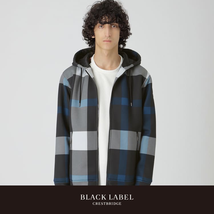 セール】エアリークレストブリッジチェックパデッドパーカー（パーカー