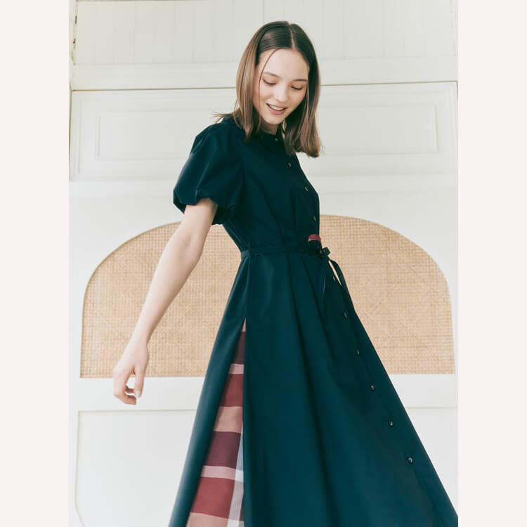 BLUE LABEL / BLACK LABEL CRESTBRIDGE�i�u���[���[�x�� / �u���b�N���[�x���E�N���X�g�u���b�W�j�̃V���b�v�j���[�X�u�yPICK UP�zBALLOON SLEEVE SHIRT DRESS�v