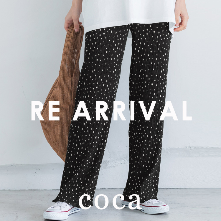 coca｜コカのトピックス「【coca】即完売のドットプリーツ