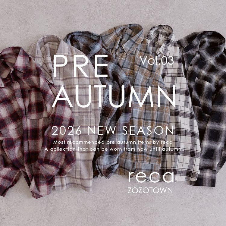 reca�i���J�j�̃V���b�v�j���[�X�u�yreca�z2026 PRE AUTUMN Vol.3�v