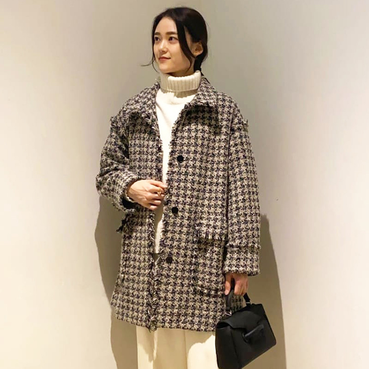 Spick & Span ダブルフェイスバックコクーンコート