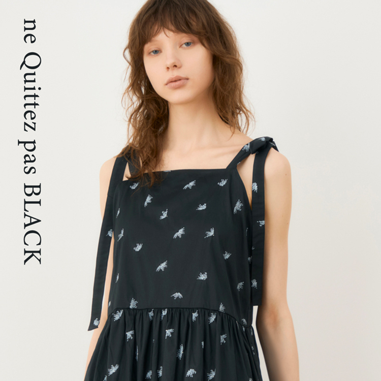 別注】ne Quittez pas BLACK × TOMORROWLAND カットワークスリーブ