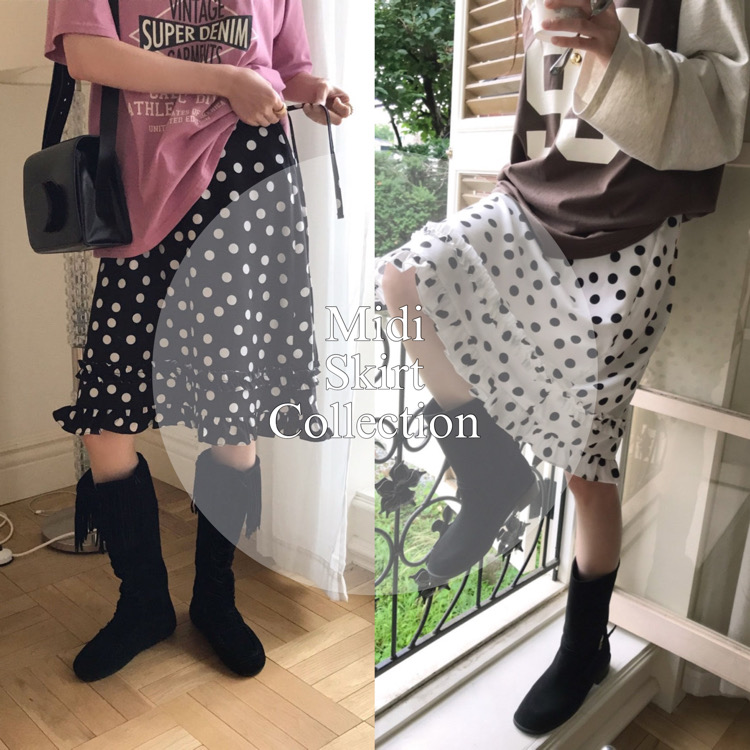 MANGROVEi}O[uj̃Vbvj[XuVipoaMidi skirt collectionv