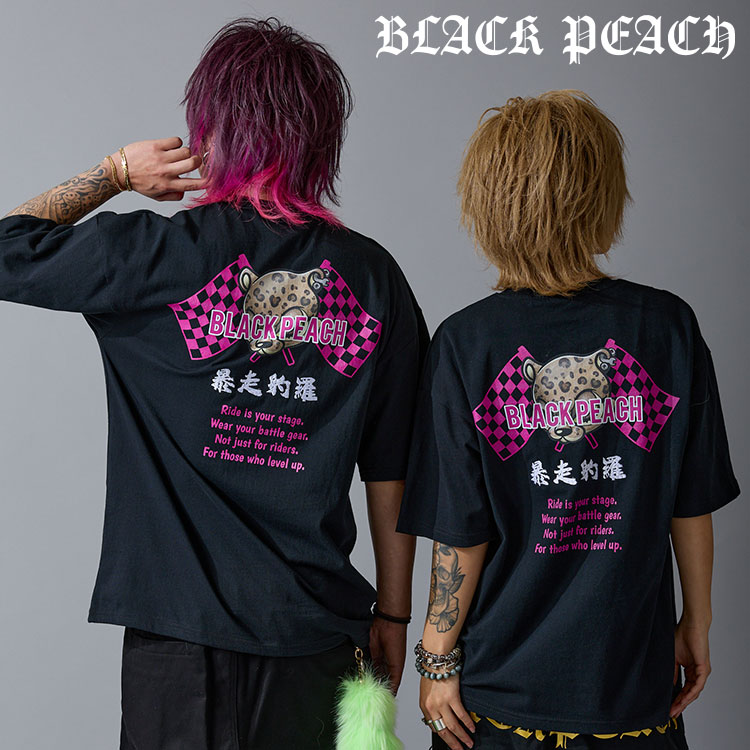 BLACK PEACH】コラボプリント 半袖Tシャツ（Tシャツ/カットソー