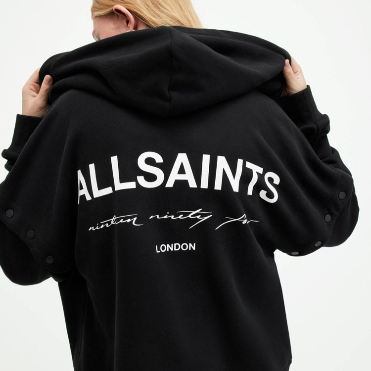 ALL SAINTS オールセインツ ジップアップパーカー ブラック ALL SAINTS オールセインツ ジップアップパーカー ブラック