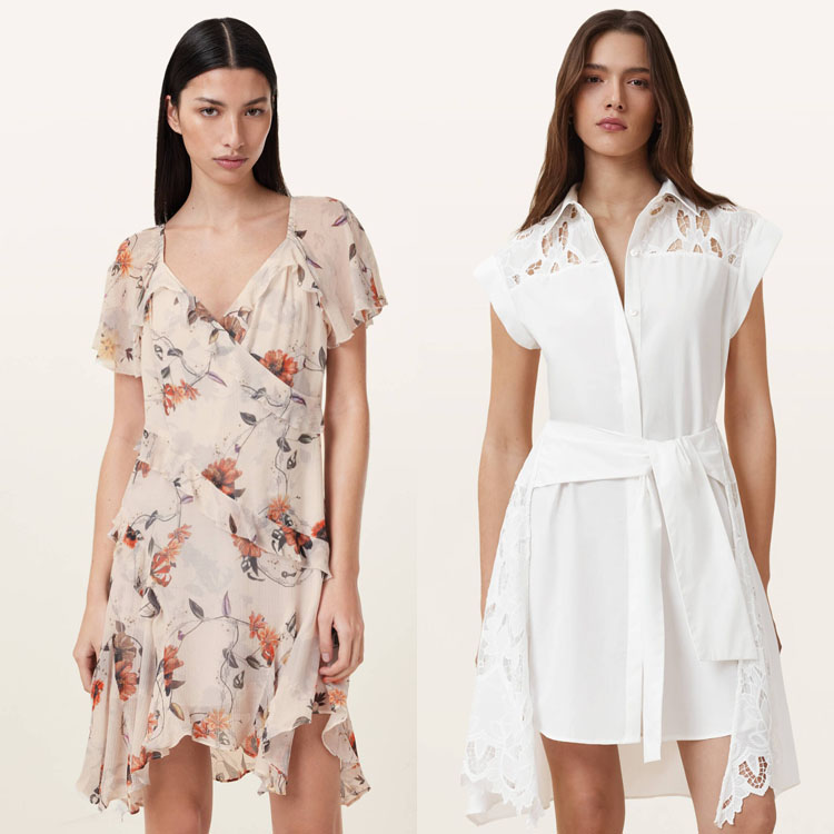 セール】SAFFRON KORA FLORAL PRINT MIDI DRESS | SAFFRON KORA