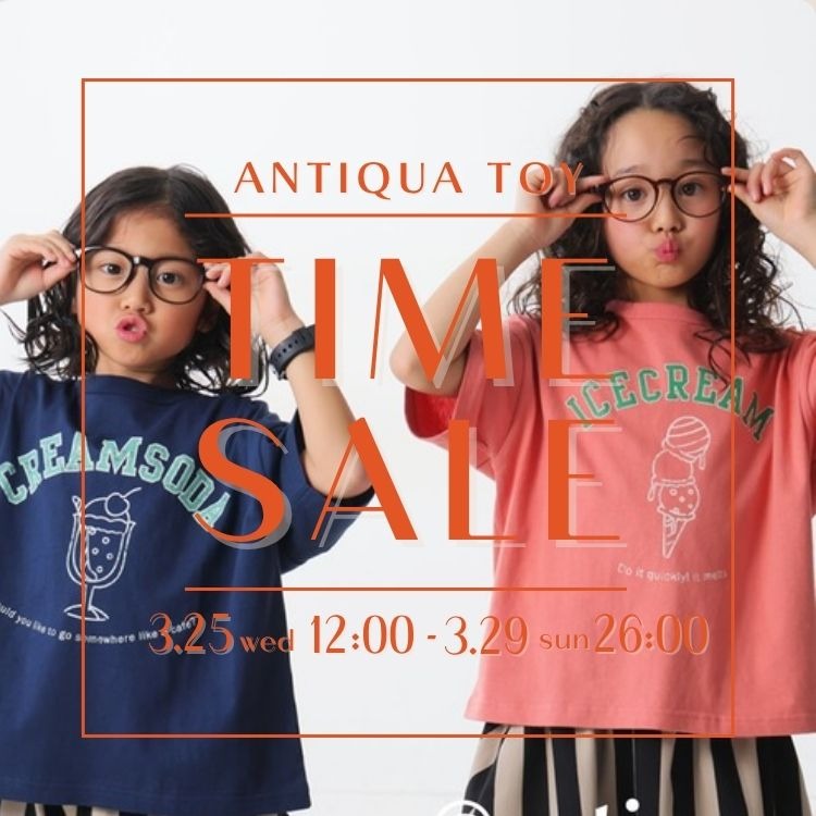 antiqua�i�A���e�B�J�j�̃V���b�v�j���[�X�u�_���Ԍ���^�C���Z�[�� TIME SALE �^�v