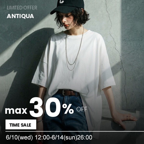 antiqua�i�A���e�B�J�j�̃V���b�v�j���[�X�u�_���Ԍ���^�C���Z�[�� TIME SALE �^�v