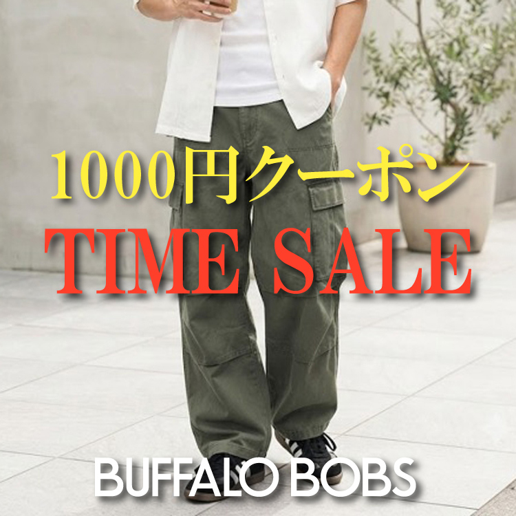 BUFFALO BOBS�i�o�b�t�@���[�{�u�Y�j�̃V���b�v�j���[�X�u�y���~���ʊ��z1000�~�N�[�|�����^�C���Z�[�� �Q�����J�Ò��� �v