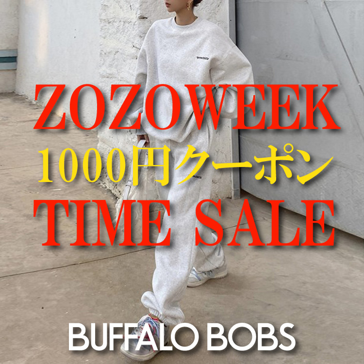 BUFFALO BOBS�i�o�b�t�@���[�{�u�Y�j�̃V���b�v�j���[�X�u�yZOZOWEEK���W�z�{���ŏI���I1000�~�N�[�|�����^�C���Z�[���J�Ò��� �v