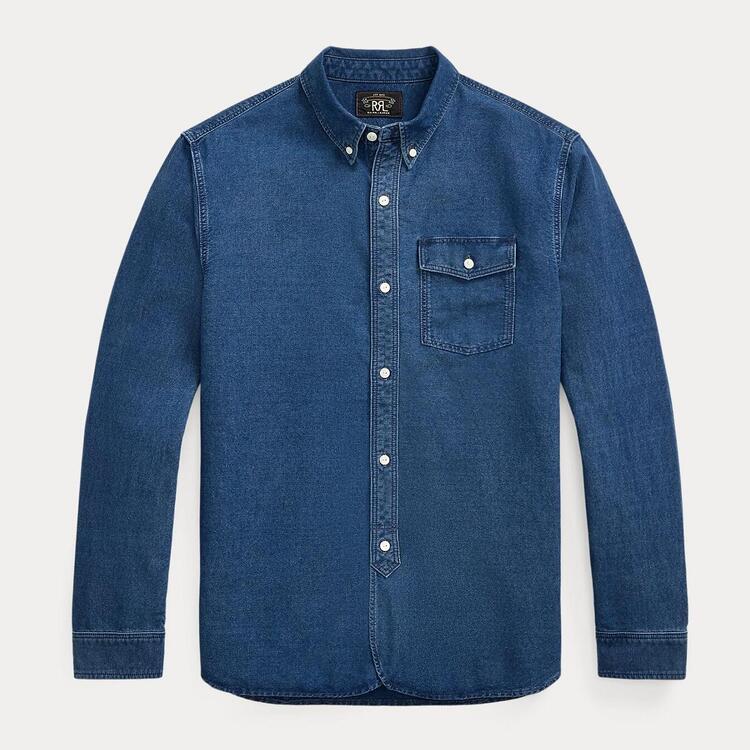 RRLダブルアールエルインディゴ染めボタンダウンシャツサイズL RRL｜ダブル アール エルのショップニュース - ZOZOTOWN