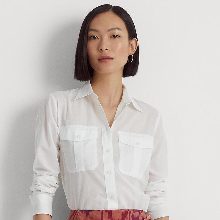 リラックスド フィット ストレッチ コットン シャツ（シャツ