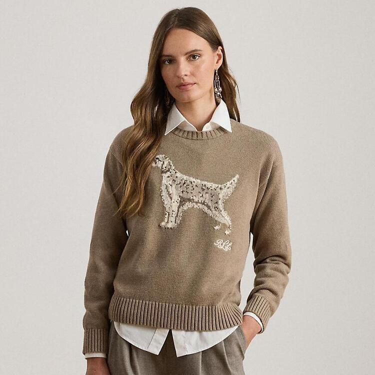 RRL インターシャニット リネンブレンド セーター RRL インターシャニット リネンブレンド セーター LAUREN RALPH