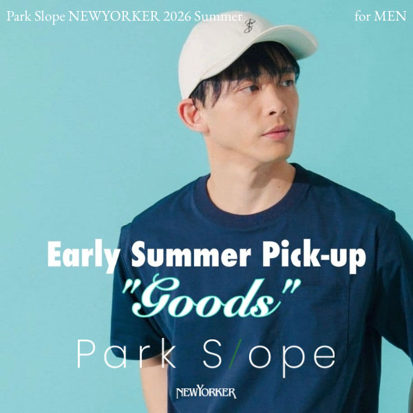 NEWYORKER�i�j���[���[�J�[�j�̃V���b�v�j���[�X�u�yPark Slope�z�����g����L���b�v��o�b�O��Pick-up�I�v