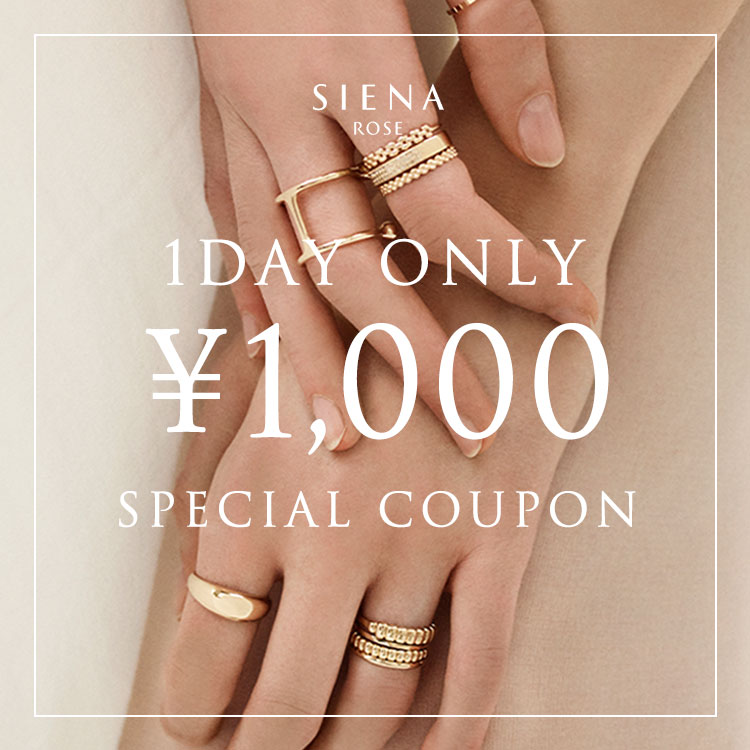 SIENA ROSE�i�V�G�i���[�j�̃V���b�v�j���[�X�u�ySIENA ROSE�z\1,000 OFF SPECIAL COUPON�v