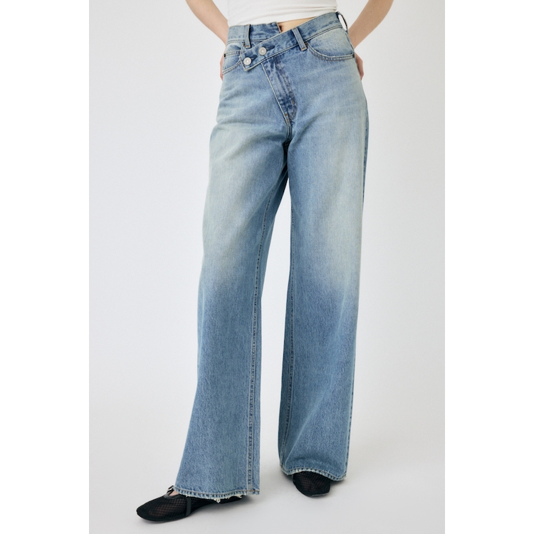 MOUSSY CROSS WAIST WIDE STRAIGHT マウジー 0 MOUSSY | CROSS WAIST WIDE STRAIGHT (ワイド ) |SHEL'TTER WEBSTORE