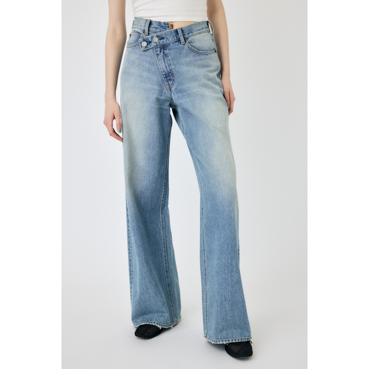 MOUSSY CROSS WAIST WIDE STRAIGHT マウジー 0 CROSS WAIST WIDE STRAIGHT/クロスウエストワイドストレート