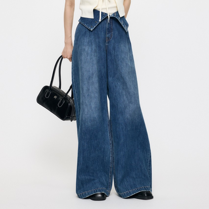 MOUSSY�i�}�E�W�[�j�̃V���b�v�j���[�X�u�yMOUSSY�z���N�����K���̑�l�C�f�j�����ē��ׁICORSET DESIGN BAGGY�v