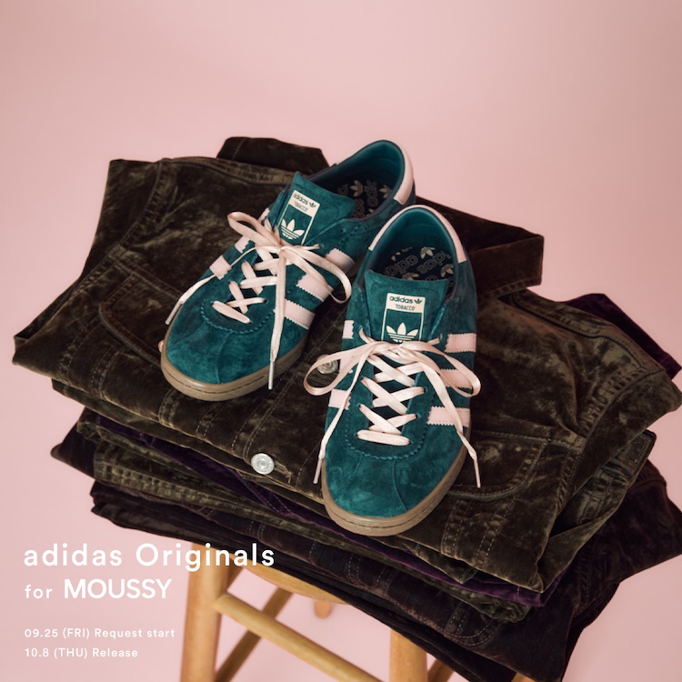 MOUSSY�i�}�E�W�[�j�̃V���b�v�j���[�X�u�yadidas Originals for MOUSSY�z�v