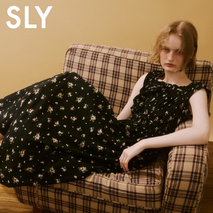 SLY｜ASYMMETRY FRILL ロングワンピース | Rakuten Fashion(楽天