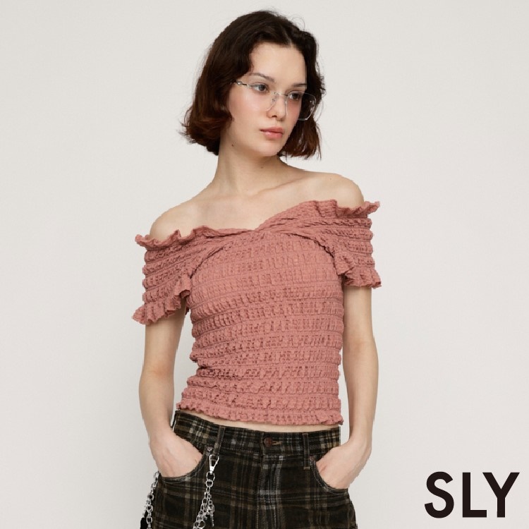 SLY - SLY トップス 、ベルト 2点おまとめ♡ SLY | SHEER 2WAY トップス (ニット ) |SHEL'TTER WEBSTORE