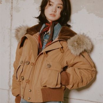WASHED PUFFER SHORT BZ ウォッシュドパッファーショートブルゾン 秋服